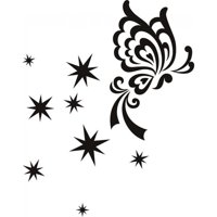 Rienda Libre Graphics - Decomural Stars Butterfly Butterflies Ws-18317