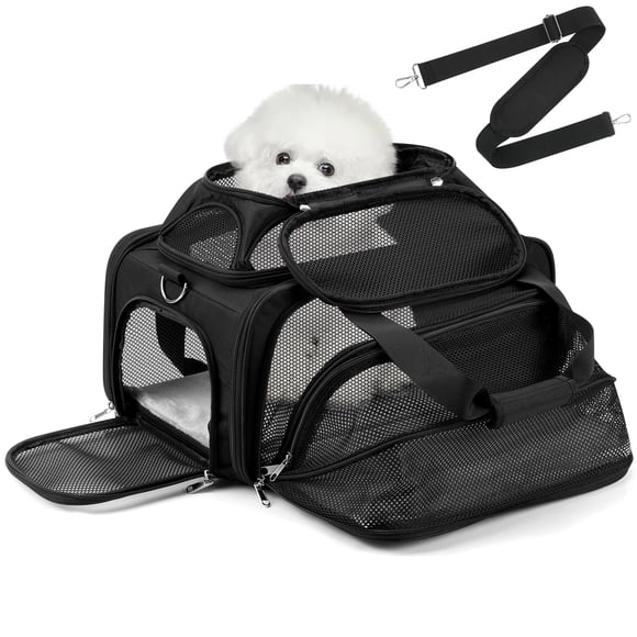 Transportín para mascotas pidipiti 43x28x24 cm Expandible Aprobado por Aerolíneas