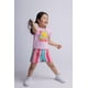 thumbnail image 2 of Conjunto de atuendo: camiseta de Winnie the Pooh de Disney y pantalones cortos de gasa 2T para niña, 2 of 5