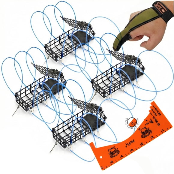 Trampa para Cangrejos AirFly Heavy con 6 Aros Resistentes y Sin Plomo - USA