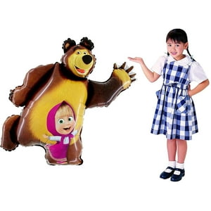 Masha Y El Oso Super Shape Figura De Masha Balloon Party Sum Masha And The Bear Masha And The Bear