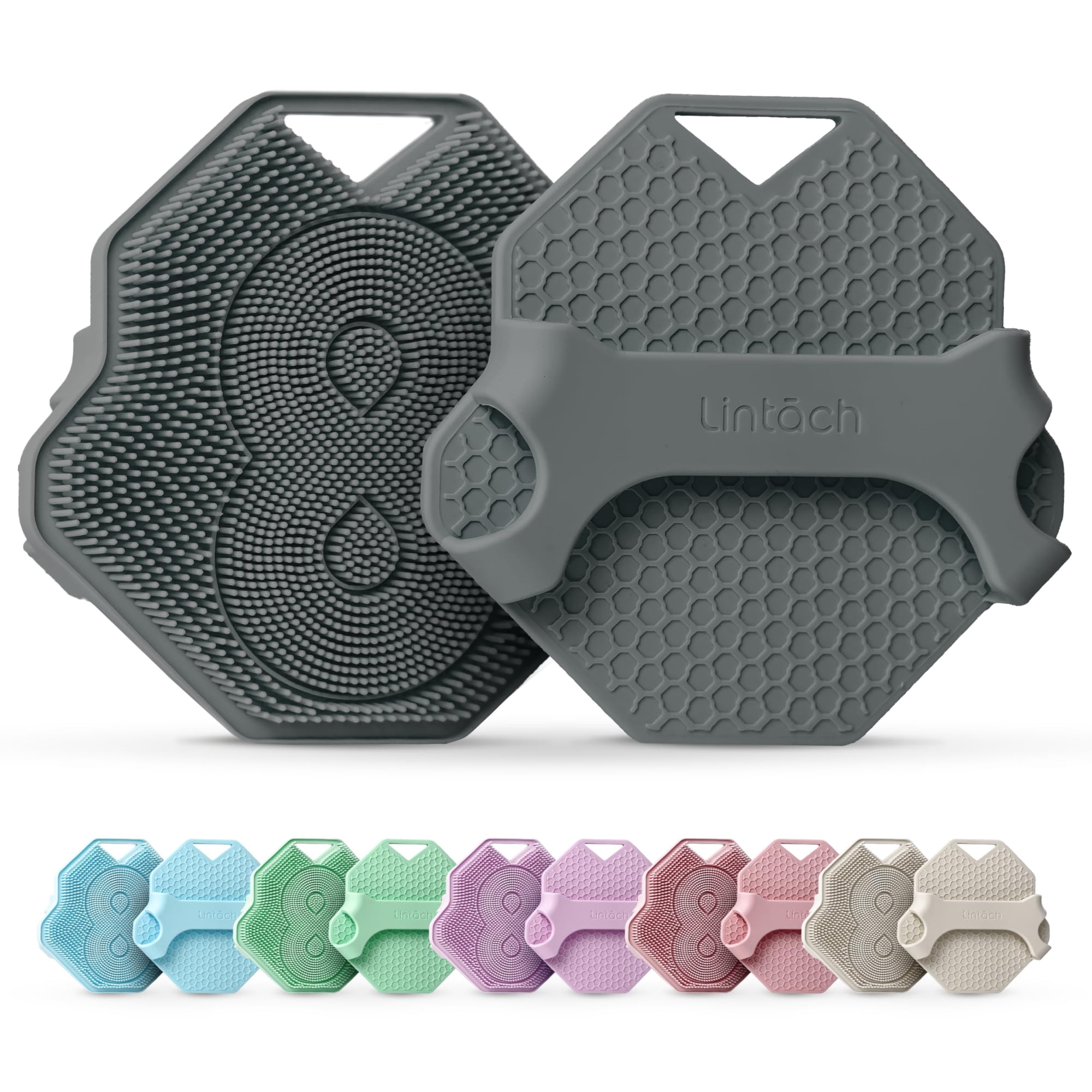 Depurador De Ducha De Silicona Lintach Exfoliante Para Cuerpo Gris