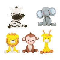 Magideal - 5 Figuras De Animales Para Decorar Tartas, Colección De Estatuillas Artísticas De Dibujos Animados, Esculturas Para Escritorio, Hogar, Coche, Estanter