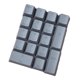 thumbnail image 3 of Kit De Cubierta De Tapas De Teclas DIY PBT Para Teclado Mecánico Cherry 17 Teclas Gris, 3 of 5