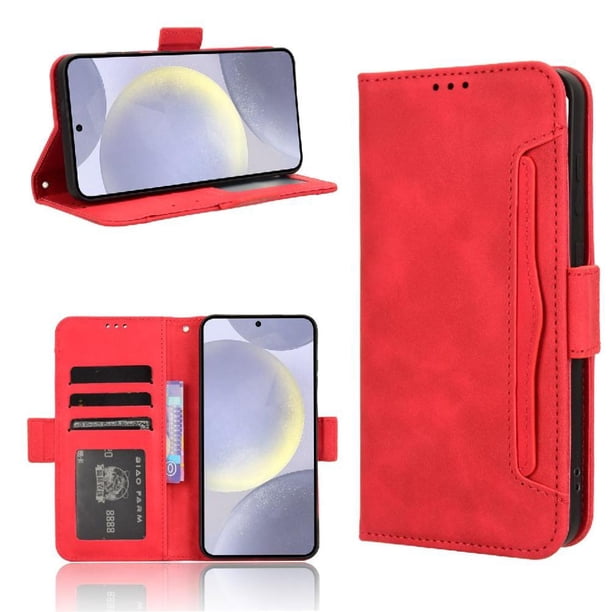 Funda Tipo Billetera FOXDOCK para Samsung Galaxy S24 FE – Tapa Flip con Tarjetero
