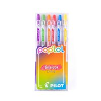 Pilot - Set Lápiz Gel Poplol 0.7 6Un Básicos