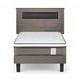 thumbnail image 1 of Cama Rosen NewStyle 6 1 Plaza + Respaldo Ferrara Gris, 1 of 6
