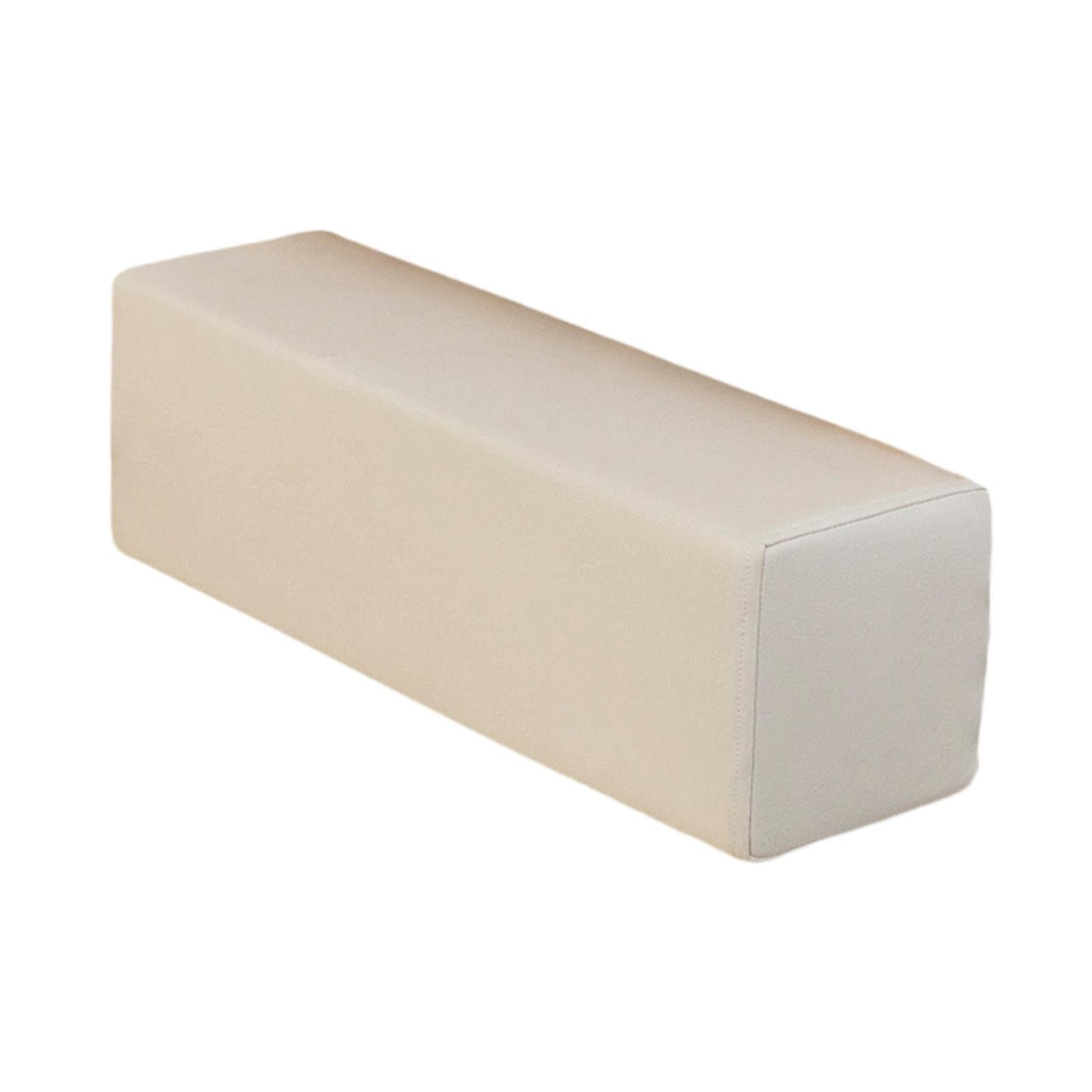 Magideal - Almohada Para Brazo Cojín Lateral De Apoyo Para Reposabrazos Almohadilla Rectangular Espuma Funda Lavable Adecuada Para Sofá Cama Sillón Lectura Hogar Beige