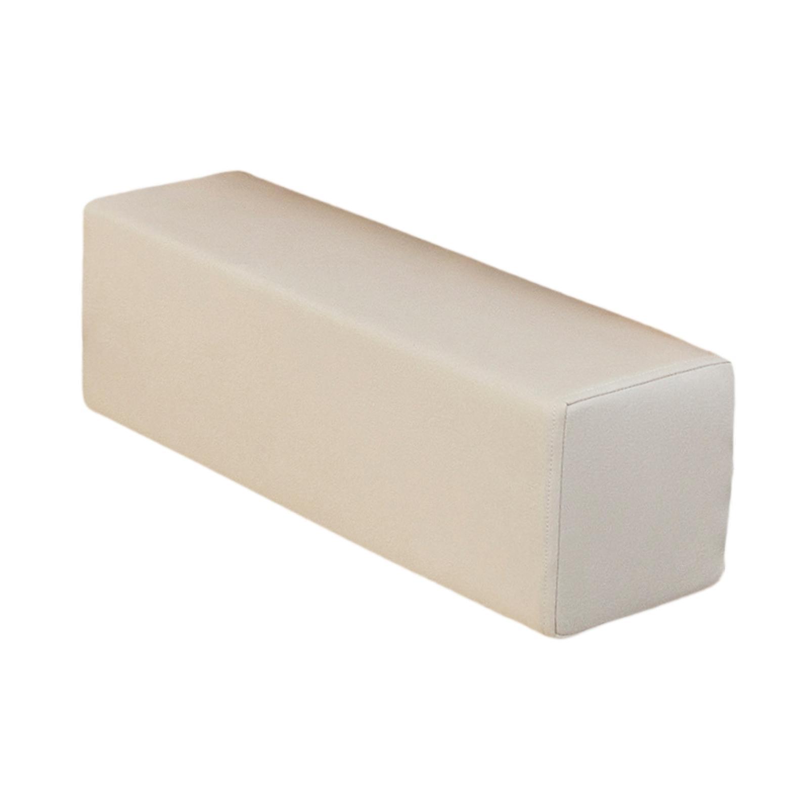 Magideal - Almohada Para Brazo Cojín Lateral De Apoyo Para Reposabrazos Almohadilla Rectangular Espuma Funda Lavable Adecuada Para Sofá Cama Sillón Lectura Hogar Beige