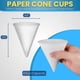 thumbnail image 2 of Vasos Cónicos Desechables De Papel Blanco De 130 Ml (paquete De 400), 2 of 6