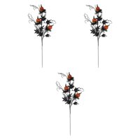 Bothyi - 3 Piezas De Ramas De Halloween Para Decoración, Hojas De Arce, Para Fiestas En Interiores Y Exteriores, Hogar