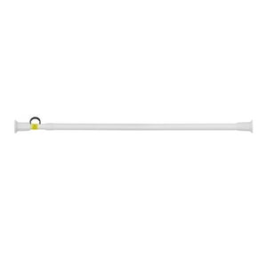 Decoexpress - Barra Extensible 110-200 Cms Cortina De Ducha Aluminio Cromado Color Blanco
