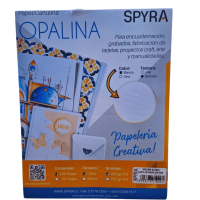 Spyra Opalina Tamaño Carta Gofrada 100 Hojas 200Grs
