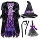thumbnail image 5 of Disfraz de bruja de cuento de hadas de Spooktacular Creations para niñas de 5 a 7 años, 5 of 7