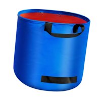 Magideal - Bolsa Para Desechos De Jardín, Plegable, Con Asas, De Polietileno, Ideal Para El Mantenimiento Del Césped Y La Jardinería. 160 Litros