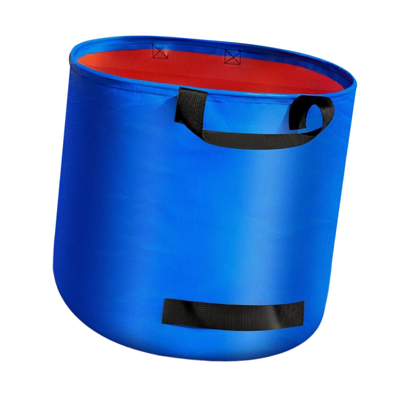 Magideal - Bolsa Para Desechos De Jardín, Plegable, Con Asas, De Polietileno, Ideal Para El Mantenimiento Del Césped Y La Jardinería. 160 Litros