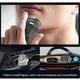 thumbnail image 3 of Mini afeitadora eléctrica, afeitadora de viaje portátil para hombres, afeitadoras eléctricas recargables rápidas USB-C inalámbricas, afeitadoras de cara de pantalla de batería led para afeit, 3 of 3