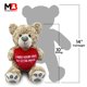 thumbnail image 3 of Osito de peluche Messenger Bear 36 cm Corazón "Te echo de menos", 3 of 7