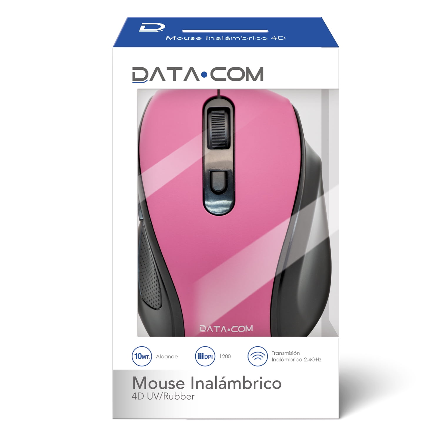Mouse Inalámbrico Rosado 4d Datacom