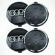 thumbnail image 1 of 4 cubiertas para cubo de rueda de coche compatibles con Audi de 60 mm, ABS, de aluminio y ABS, accesorios decorativos para coche., 1 of 5