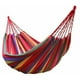 thumbnail image 1 of Hamaca portátil de lona de paracaídas, de algodón transpirable para jardín, ideal para viajes y camping, con una capacidad máxima de 300 kg, multicolor (2 personas, rojo)., 1 of 5