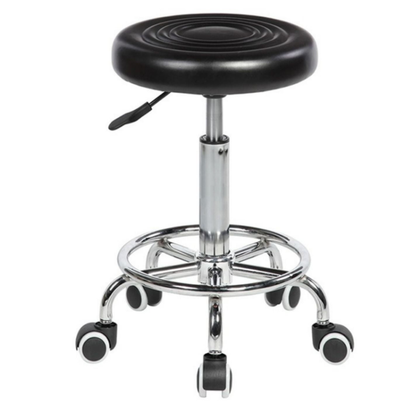 Velazio - Piso Taburete Giratorio Negro