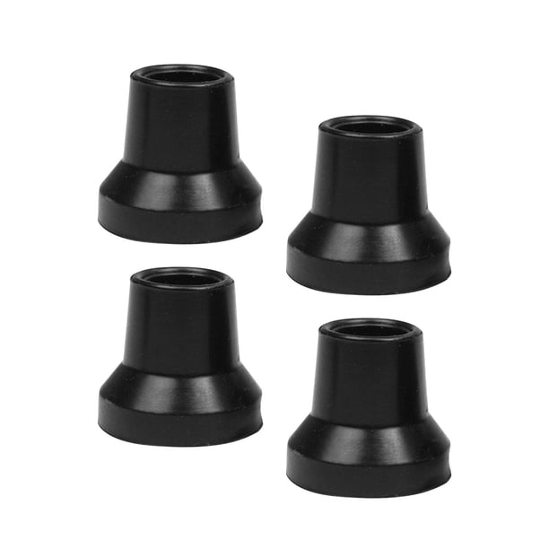 4 Uds Puntas De Muleta Puntas De Bastón De Goma Para Bastones De Senderismo Personas Mayores Muletas Para Caminar Agujero Negro De 14mm