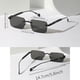 thumbnail image 4 of POLASUP GAFAS LENTES DE SOL Gafas de sol retro unisex, pequeñas gafas de sol rectangulares estilo años 90, gafas de sol retro lindas de estilo estrecho, 4 of 5
