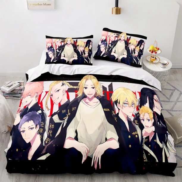 Tokyo Revengers Ryuguuji Ken Sano Manjiro Duvet CoverBedding Sets Bed Set Quilt Comforter Covers Home Textiles Bed Sheets