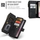 thumbnail image 4 of CaseMe Case for iPhone 17e /16e Wallet Case para Mujer Hombres, Moda Duradera Cuero PU Magnético Flip Lanyard Strap Wristlet Zipper Card Holder Wallet Phone Case for iPhone 17e /16e 6.1-inch,Black, 4 of 9