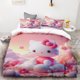 thumbnail image 5 of Hello Kitty Cartoon Duvet Cover 3D Anime Cute Children Bedding Set Comforter Cover Queen King for Bedroom Decoration, 5 of 5