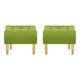 thumbnail image 1 of Set Pouf Wood 1c Felpa 05 Pistacho, 1 of 5