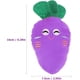 thumbnail image 2 of Peluche Para Mascota Sonoro De Forma De Zanahoria Color Lila, 2 of 2