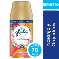 Aromatizante De Ambientes Automático Naranja Y Orquideas Repuesto Lata 270 Ml Glade