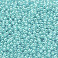 Perlas Uxcell Abs Redondas Sin Agujero 6Mm Azul Claro 2500 Piezas