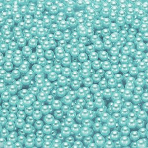 Perlas Uxcell Abs Redondas Sin Agujero 6Mm Azul Claro 2500 Piezas