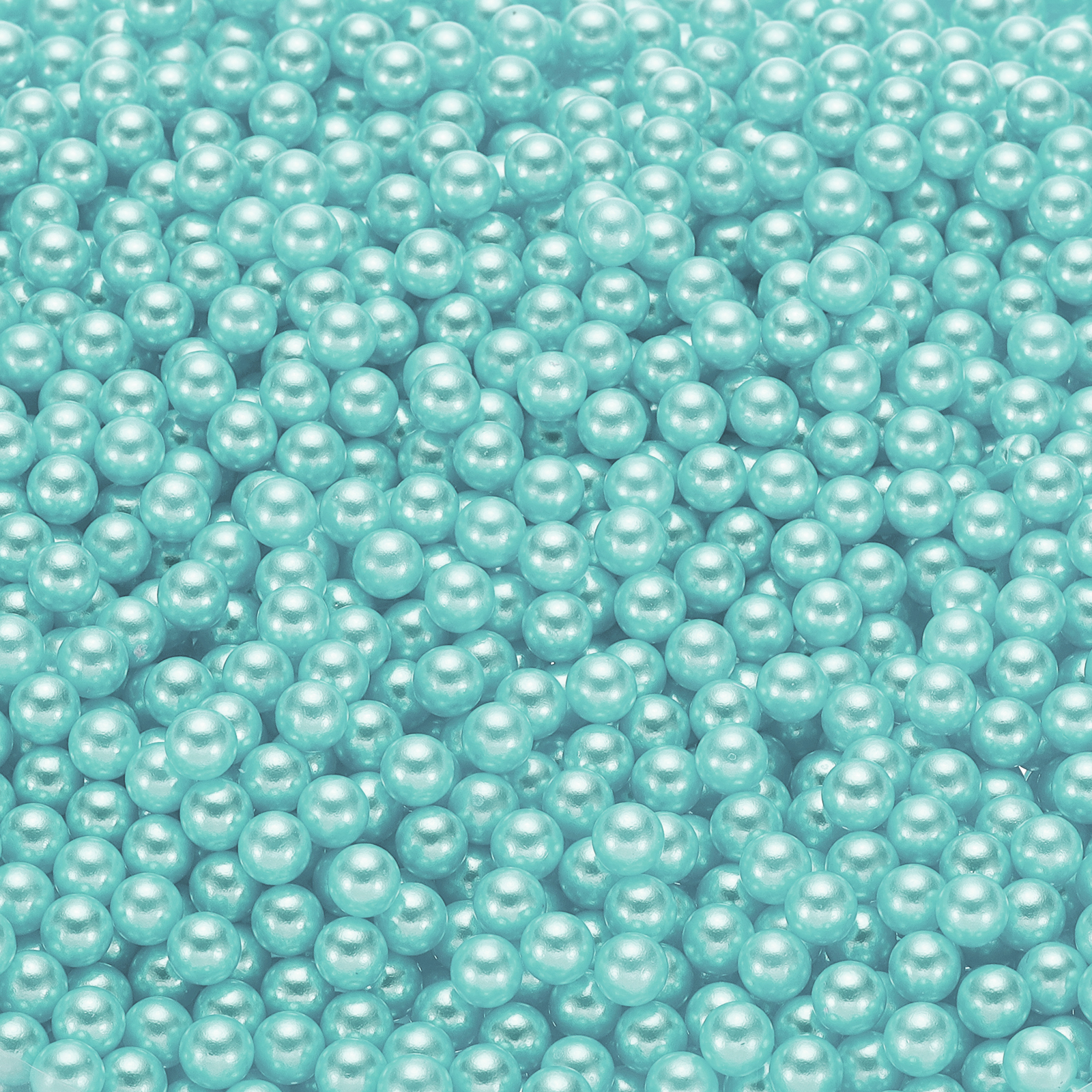 Perlas Uxcell Abs Redondas Sin Agujero 6Mm Azul Claro 2500 Piezas