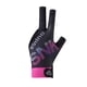 thumbnail image 3 of Guante De Billar De 3 Dedos, Antideslizante, Para Mano Izquierda, Cómodo Y Portátil, Color Negro Y Rosa, 3 of 5