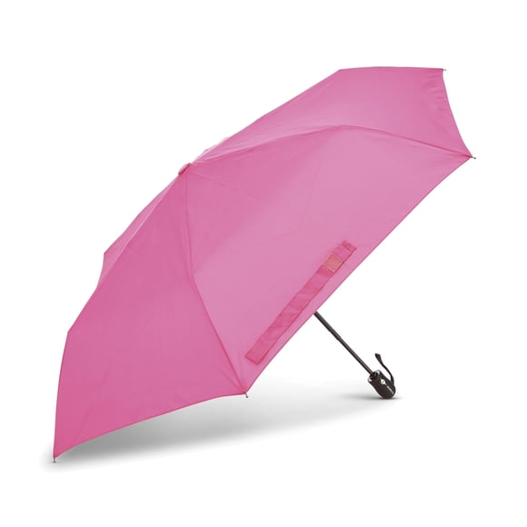 Paraguas Samsonite Compact de apertura y cierre automático, color rosa brillante, 25 cm