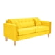 thumbnail image 2 of Sofa New Retro 3C + 2 Pouf Felpa 05 Amarillo, 2 of 6