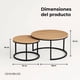 thumbnail image 4 of Mesas De Centro Anidadas Madera Clara Venhoouse, 4 of 8