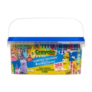 Recipiente Crayola Crayon De 288 Quilates, Edición Limitada Con Recipiente De Almacenamiento