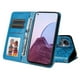 thumbnail image 4 of Funda tipo cartera FOXDOCK para OPPO A96 5G , diseño girasol en relieve, cuero PU, cierre magnético, soporte y tarjetero, 4 of 5