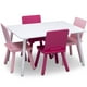 thumbnail image 4 of Juego de mesa y 4 sillas infantil blanco rosa y fuccia Delta Children, 4 of 6