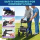 thumbnail image 3 of Andador Rollator PLEGABLE PLANET WALK Capacidad 136 kg Azul, 3 of 7