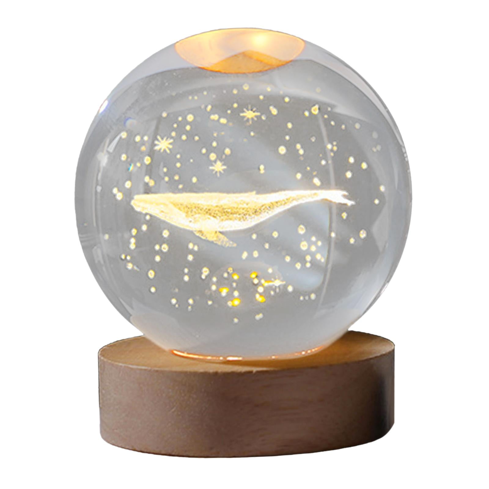 Bothyi - Luz De Noche De Bola Moderna Con Base De Resina Decorativa Para Decoración De Sala De Estar