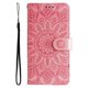 thumbnail image 3 of Funda tipo cartera FOXDOCK para iPhone 16 Pro Max , diseño girasol en relieve, cuero PU, cierre magnético, soporte y tarjetero, 3 of 5