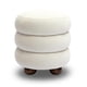 thumbnail image 3 of Ottoman TOV Furniture Stefanie de terciopelo color crema, 3 of 7