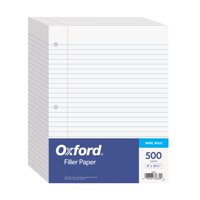 Papel De Relleno Oxford Con 3 Agujeros, 500 Hojas De Ancho, Rayado
