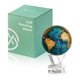 thumbnail image 1 of Globo MOVA 11 cm azul cerúleo y dorado auto‑giratorio, 1 of 9